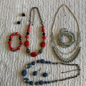 Handmade-Only Fantasy.     Set of 3 necklaces.